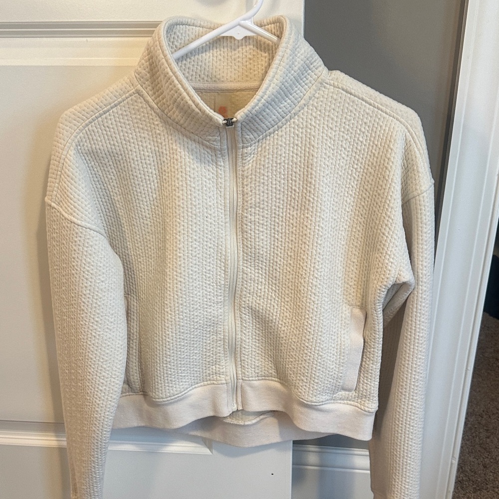Marika Off-White Textured Jacket